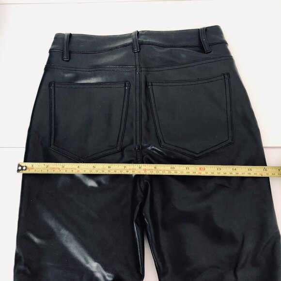 RW&CO Faux leather high-rise skinny Leg pants-Size 26 black - Picture 6 of 14